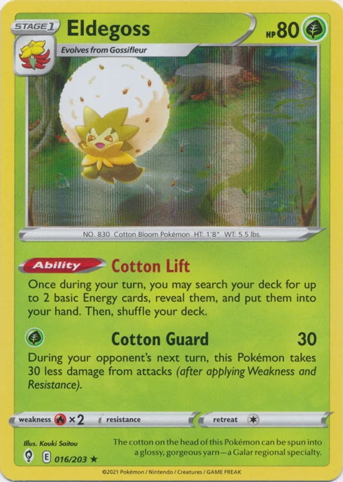 Evolving Skies Holo Eldegoss #16/203